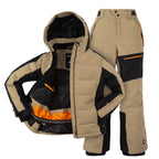 Skianzug Jungen Cord beige Gr. 128-176