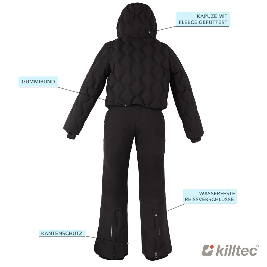 Skioverall Mädchen schwarz Gr. 128-176