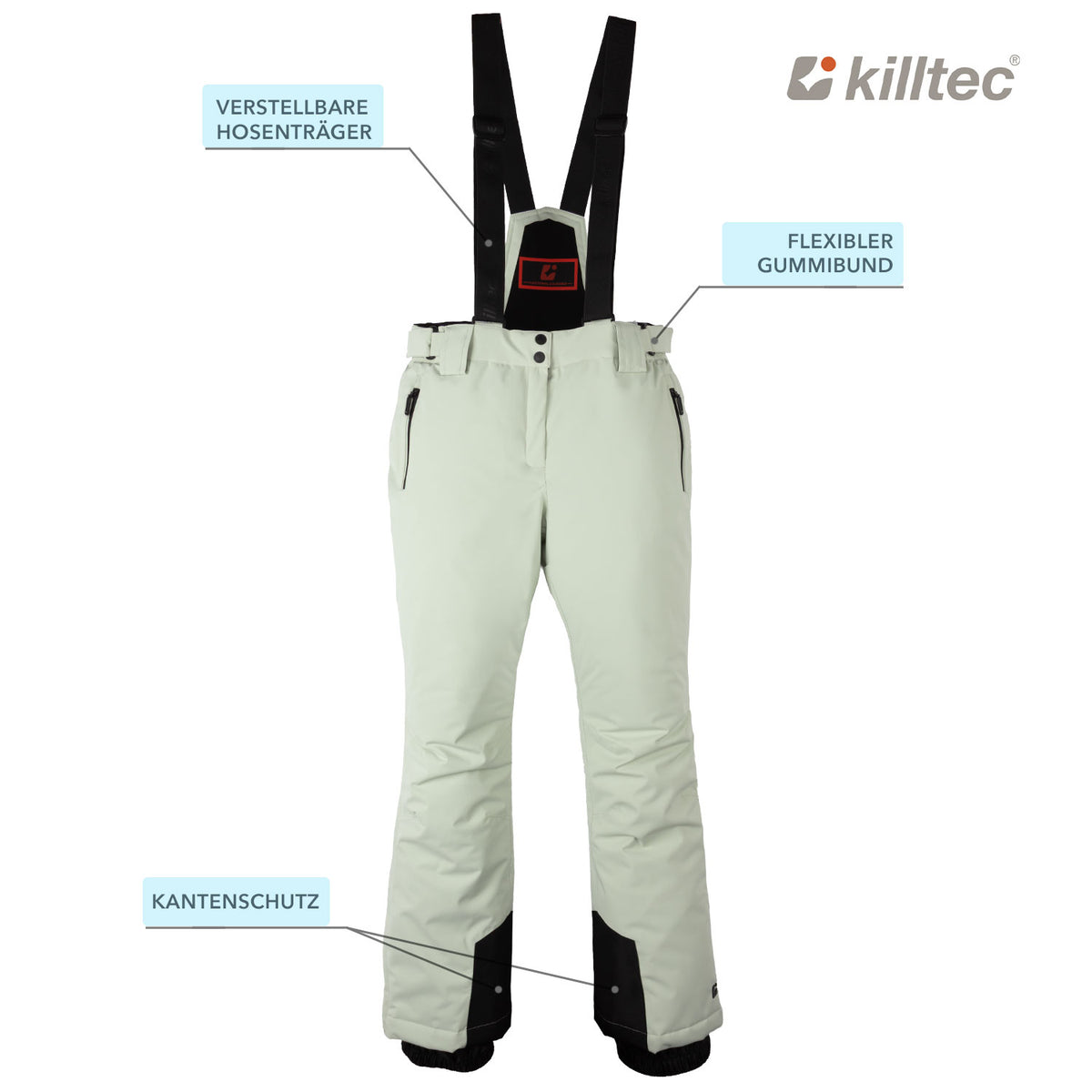 Skianzug Damen salbeigrün hellblau Gr. 36-46