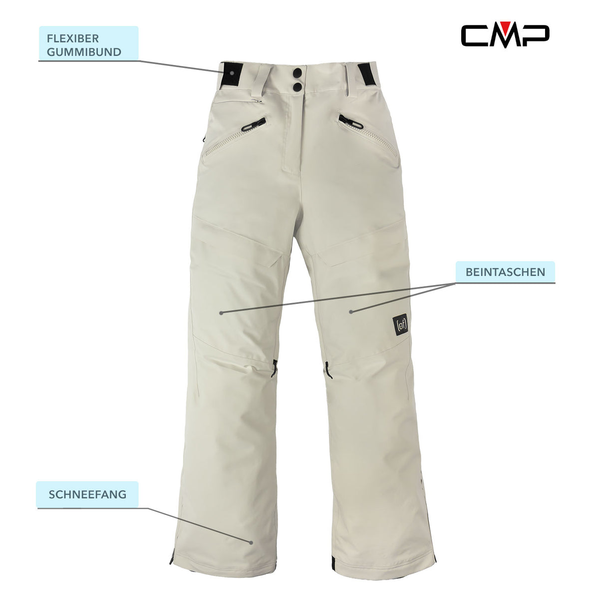 CMP Skianzug Damen altrosa graubeige Gr. XS-XL