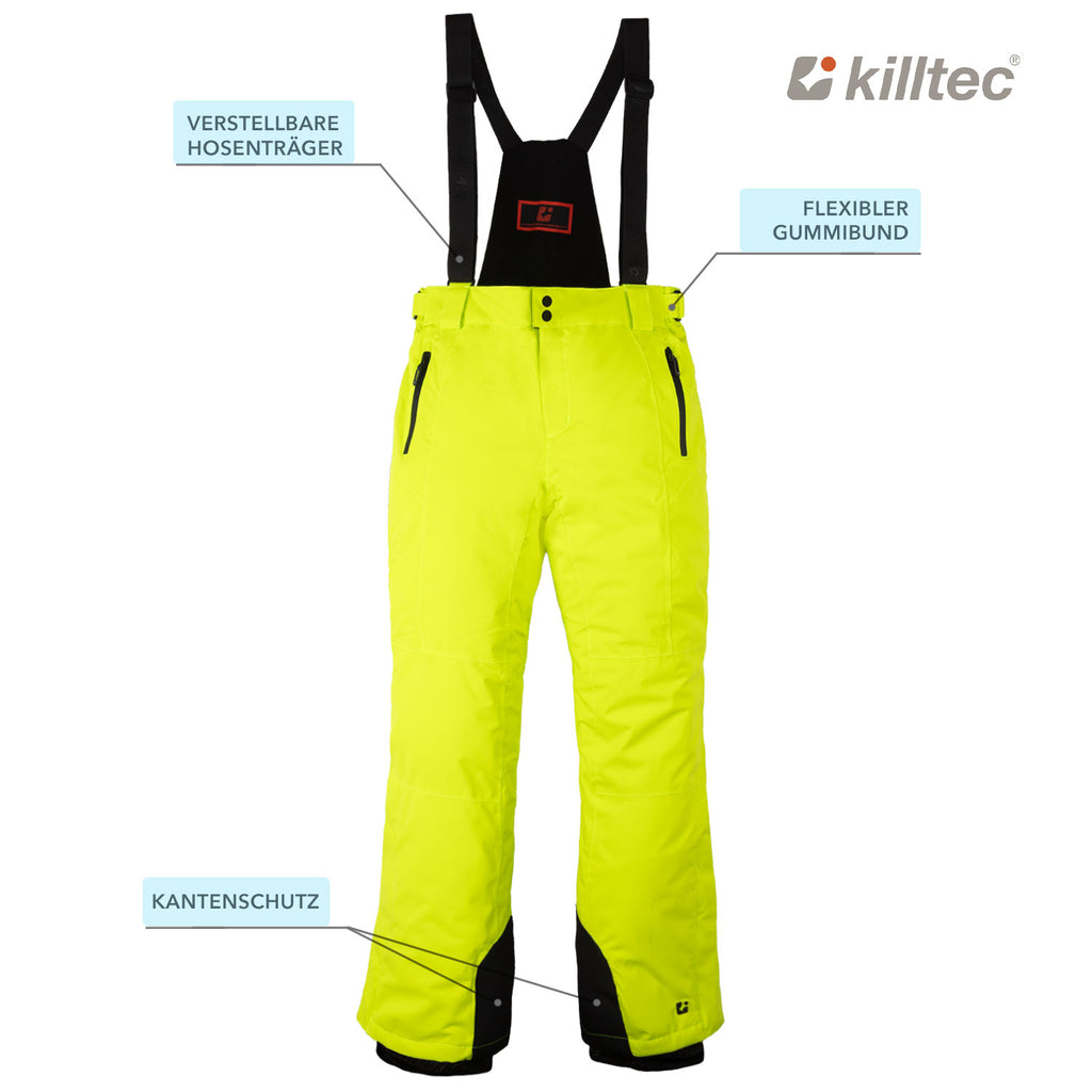 Skianzug Herren blau/limette Gr.S-4XL