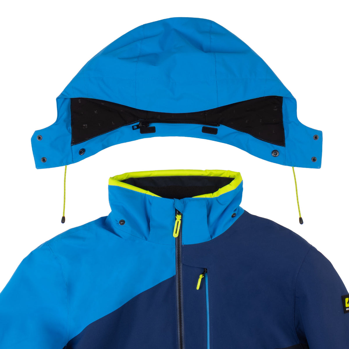 Skianzug Herren blau/limette Gr.S-4XL