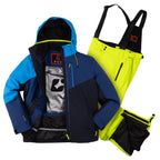 Skianzug Herren blau/limette Gr.S-4XL