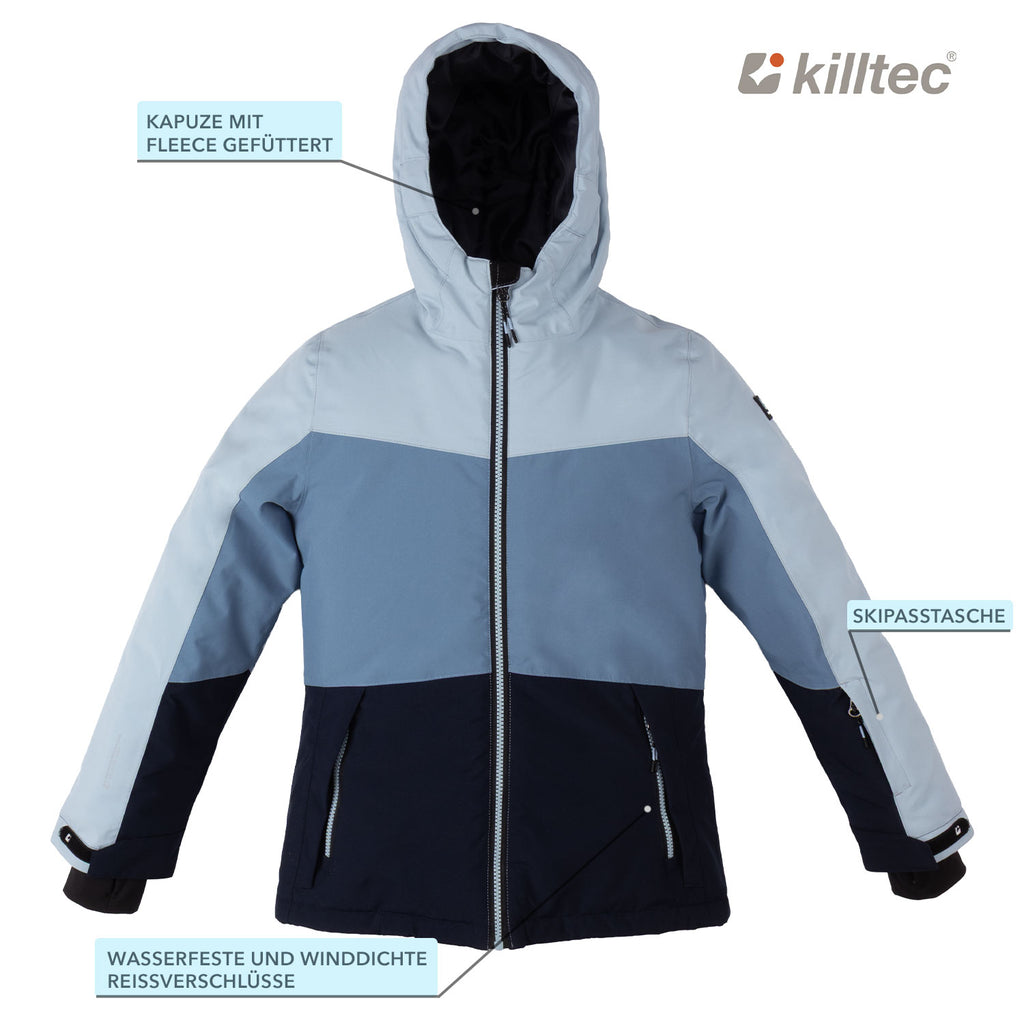 Skianzug Mädchen jeansblau Gr. 128-176
