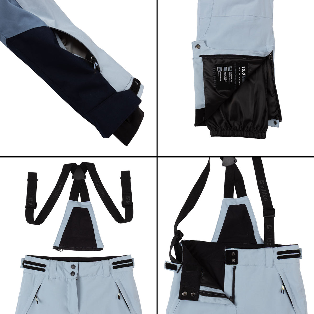 Skianzug Mädchen jeansblau Gr. 128-176