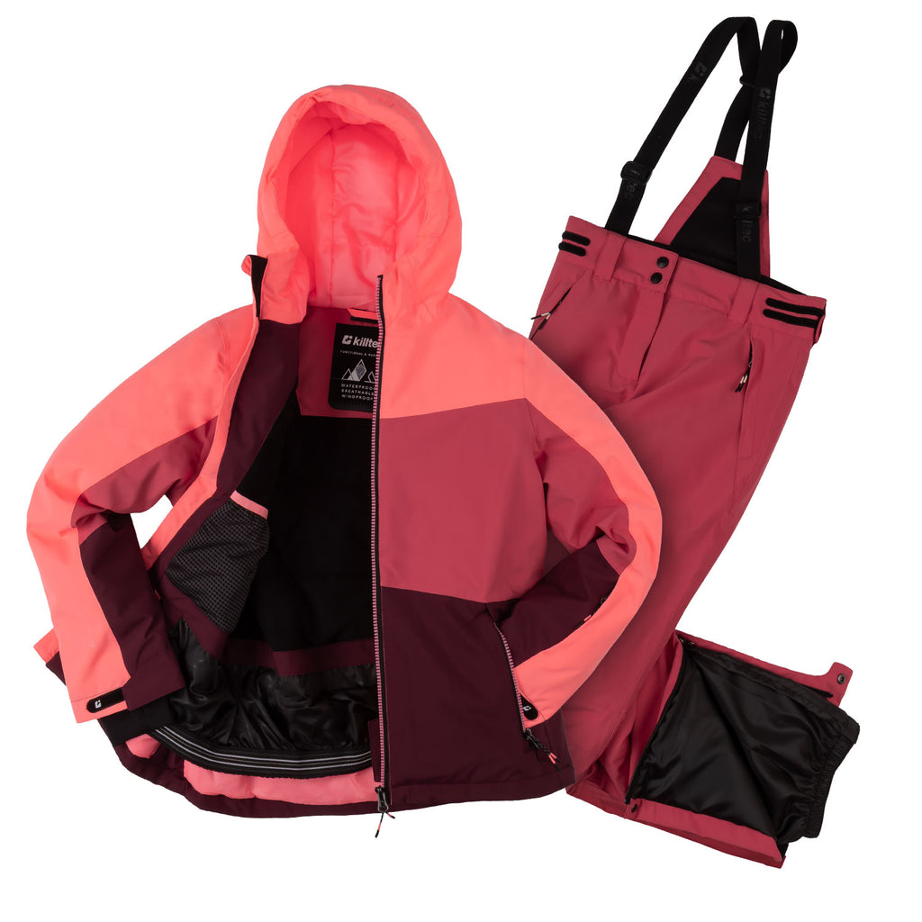 Skianzug Mädchen beere neon pink Gr. 128-176