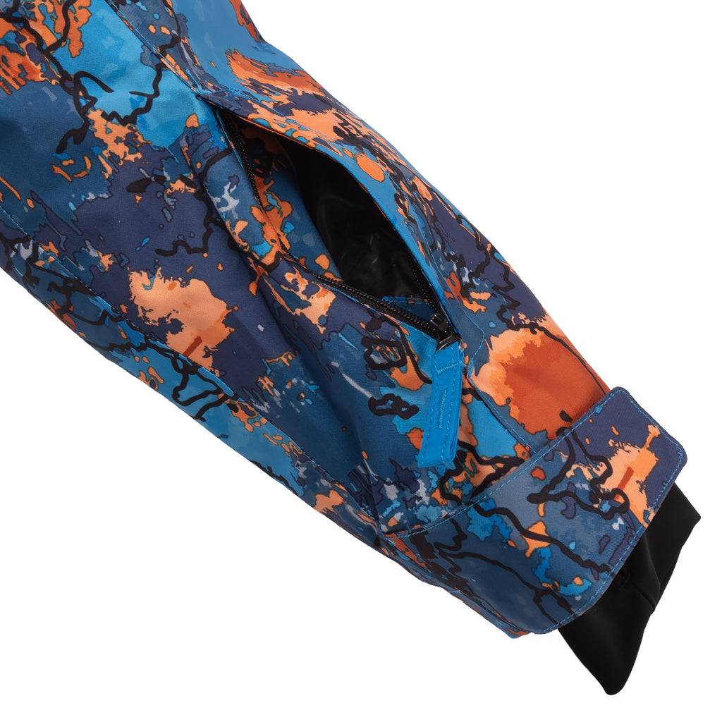 Skianzug Jungen Camouflage blau Gr. 116-176