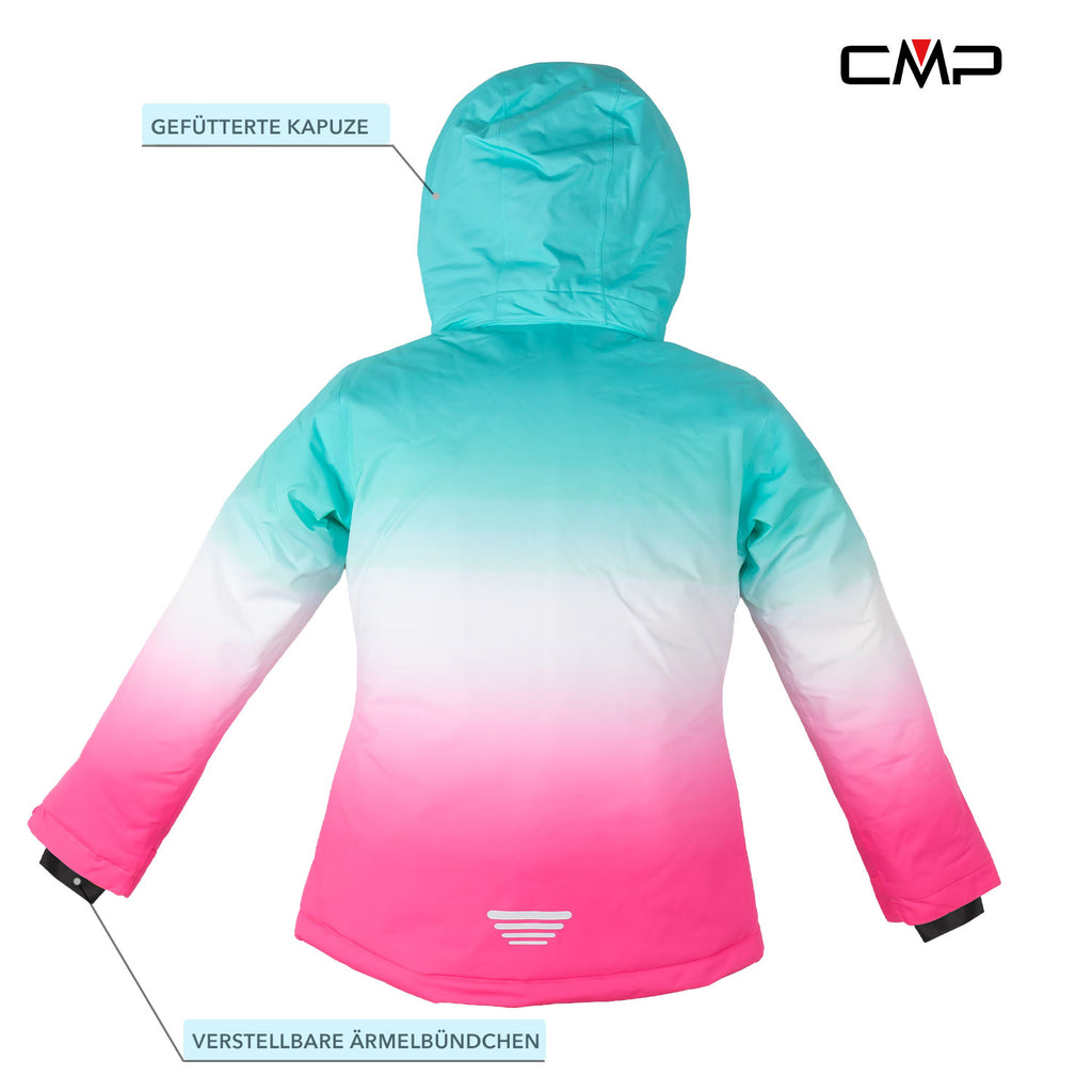 Skianzug Mädchen hellblau pink Gr. 116-176