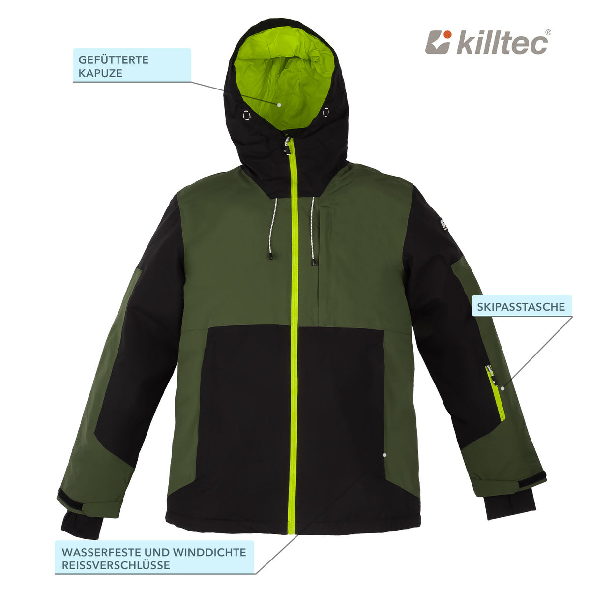 Skianzug Herren grün Gr. M-XXL