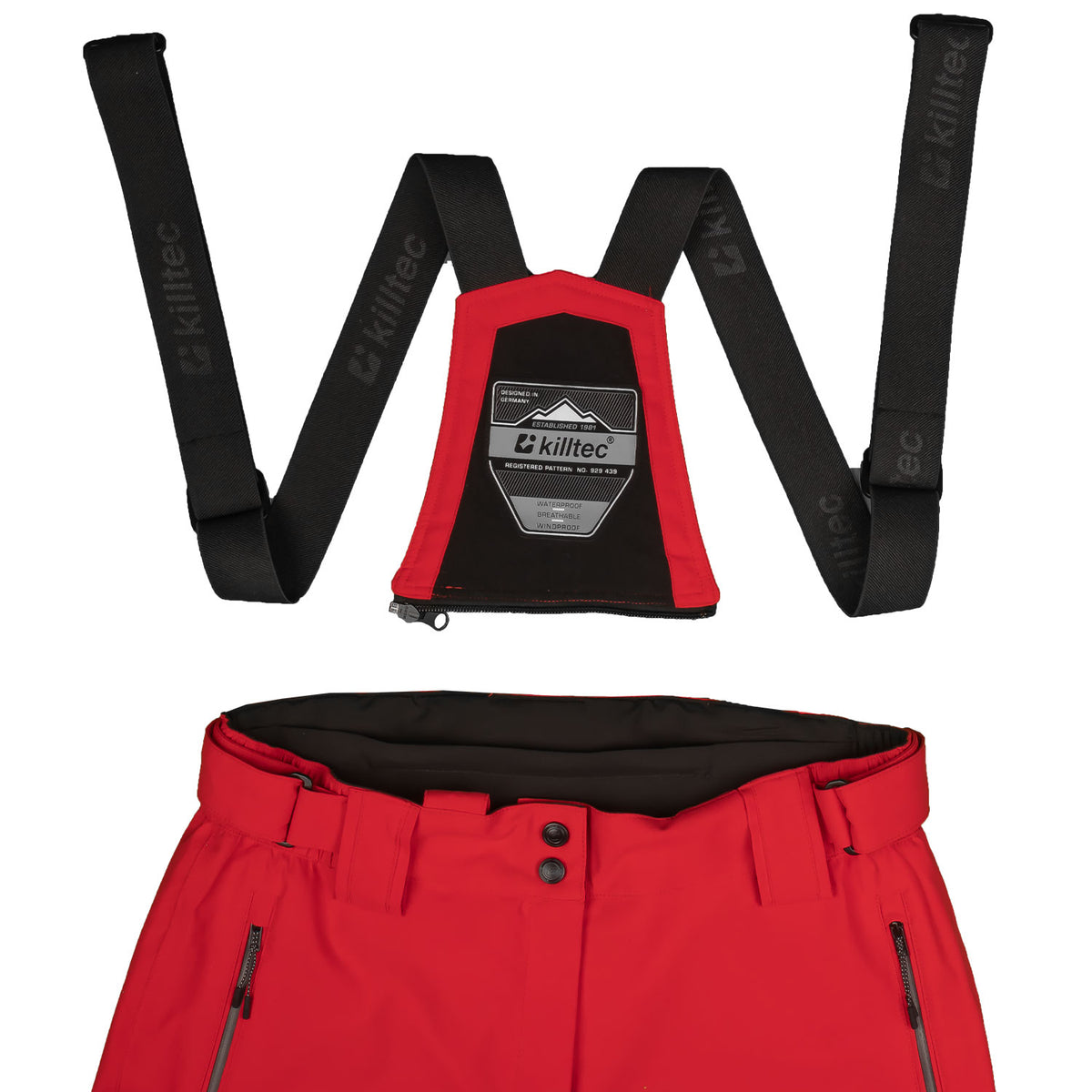 killtec Skianzug Damen rot/grau, Skijacke und Skihose im Set