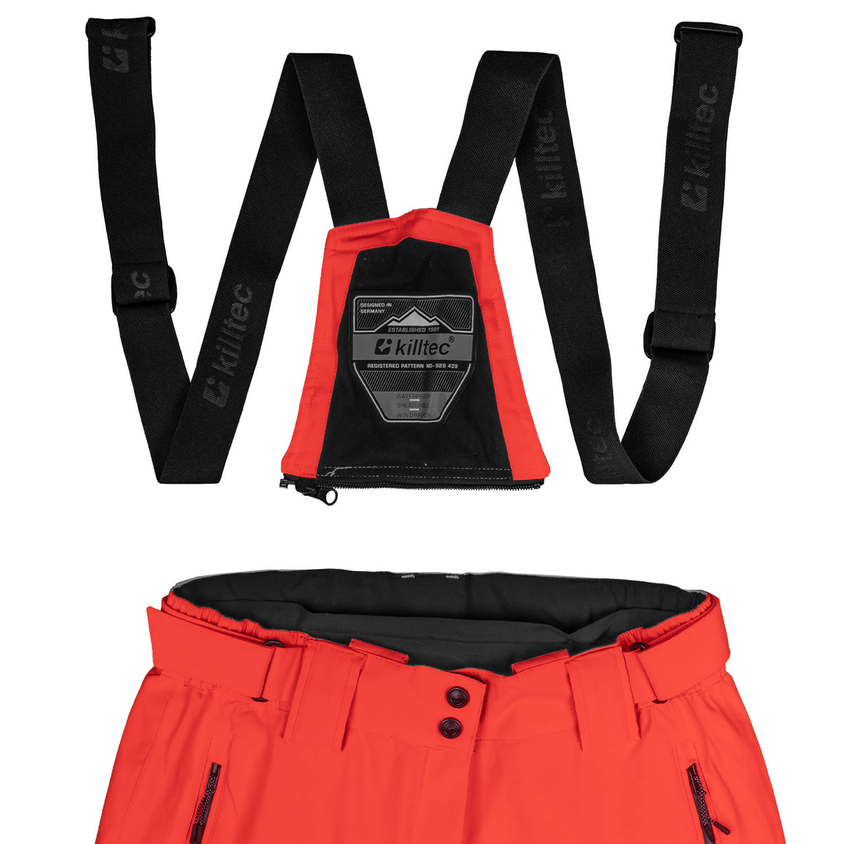Skianzug Damen Skijacke blau + Skihose orange Gr. 36-50