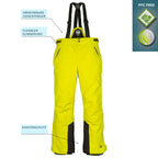 killtec Skianzug Jungen oliv/neongelb, Skijacke und Skihose im Set