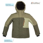 killtec Skianzug Jungen Olive Orange | Skijacke und Skihose im Set