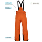 killtec Skianzug Jungen Olive Orange | Skijacke und Skihose im Set