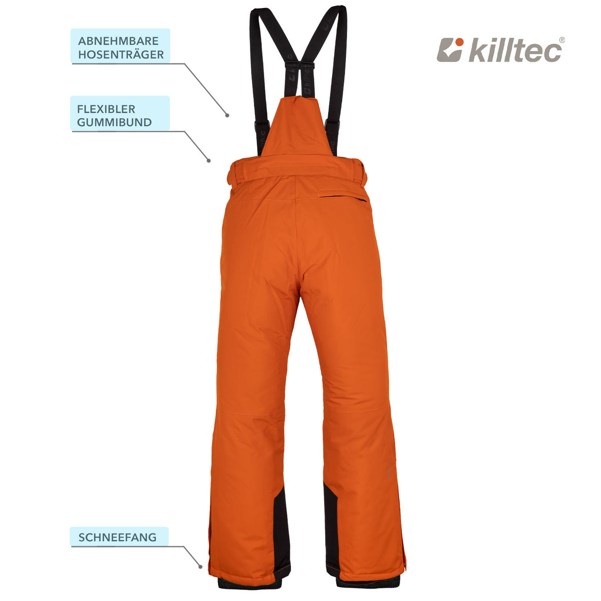 killtec Skianzug Jungen Olive Orange | Skijacke und Skihose im Set