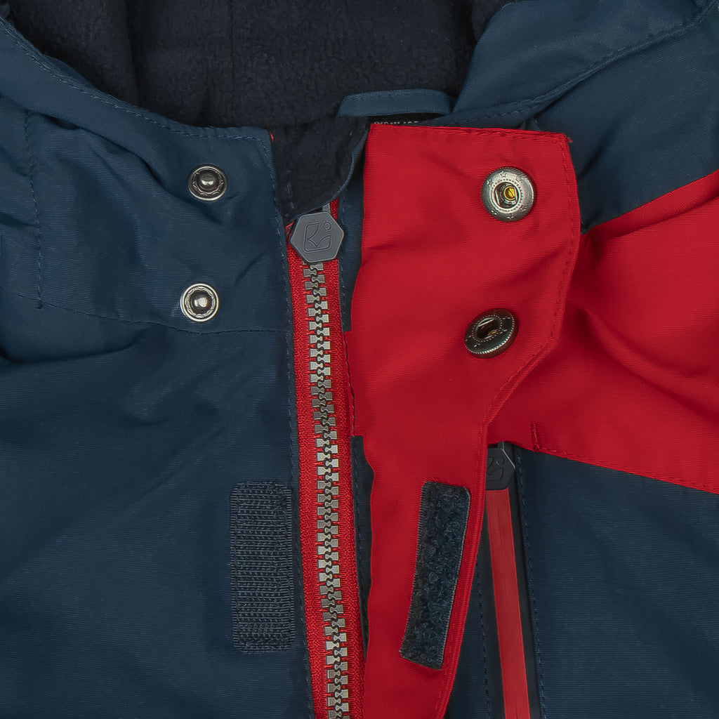 Kinder Skioverall dunkelrot/dunkelblau - Größenwahl (Gr. 92 - 128)