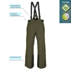 Skianzug Jungen Skijacke + Skihose oliv Gr. 128