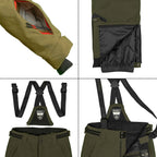 Skianzug Jungen Skijacke + Skihose oliv Gr. 128
