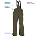 Skianzug Jungen Skijacke + Skihose oliv Gr. 128
