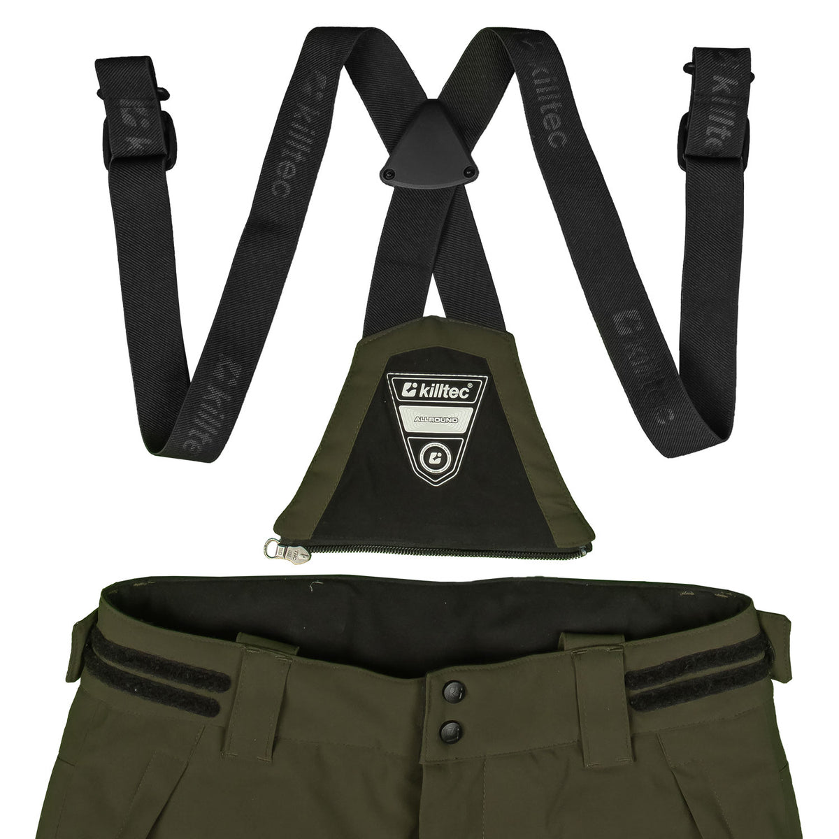 Skianzug Jungen Skijacke + Skihose oliv Gr. 128