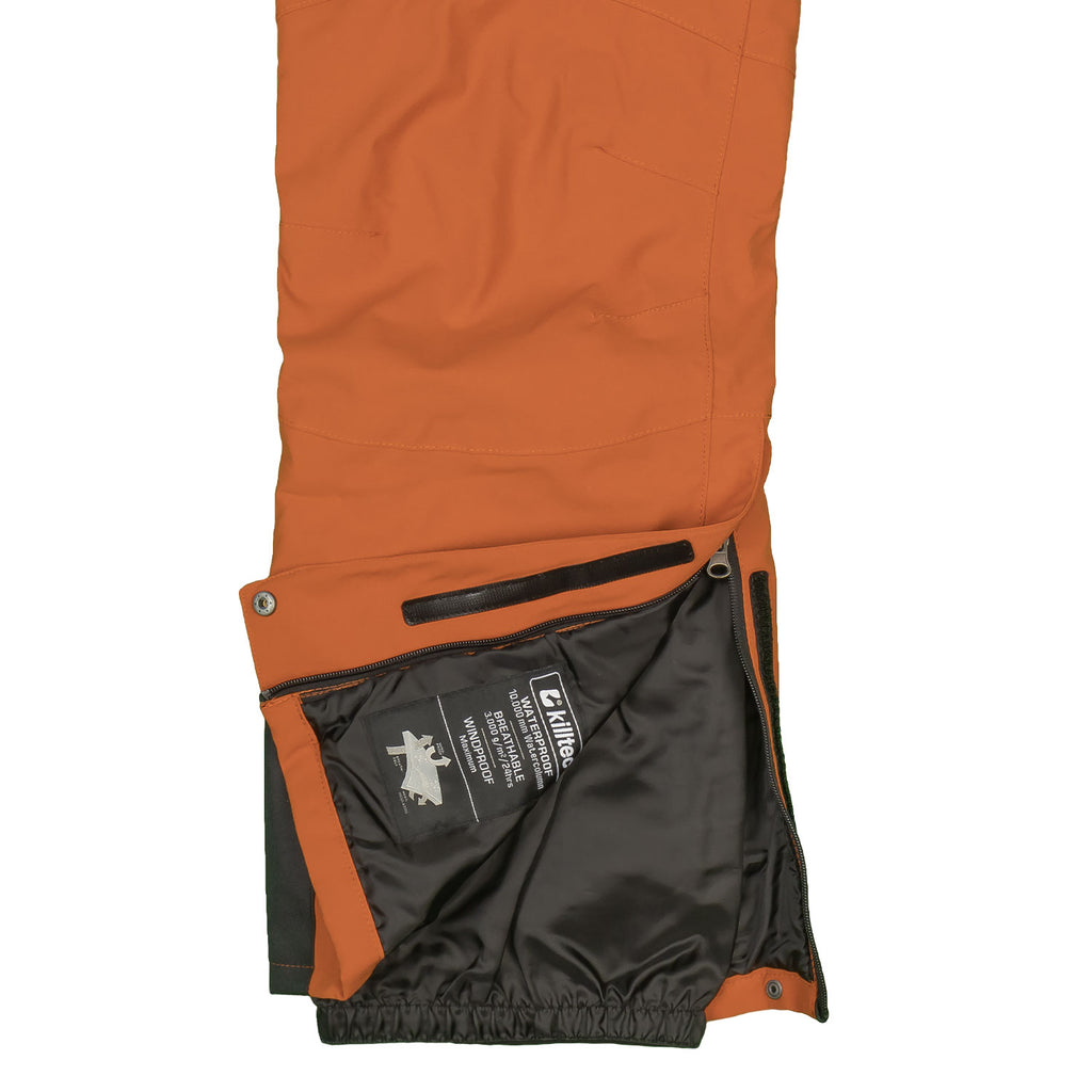 Skianzug Herren Skijacke schwarz + Skihose orange Gr. S