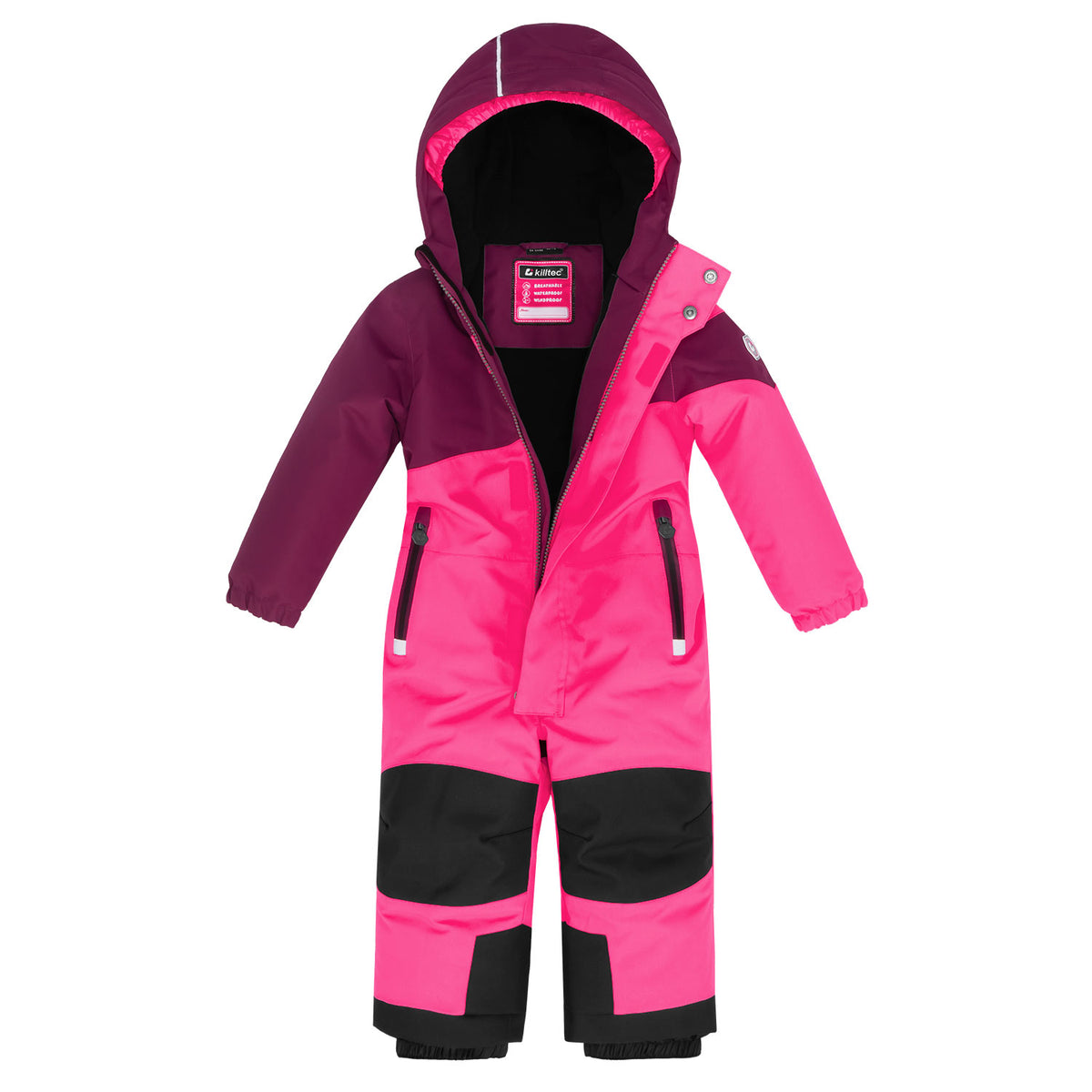 Kinder Skioverall neon pink/orchidee Gr. 92-128