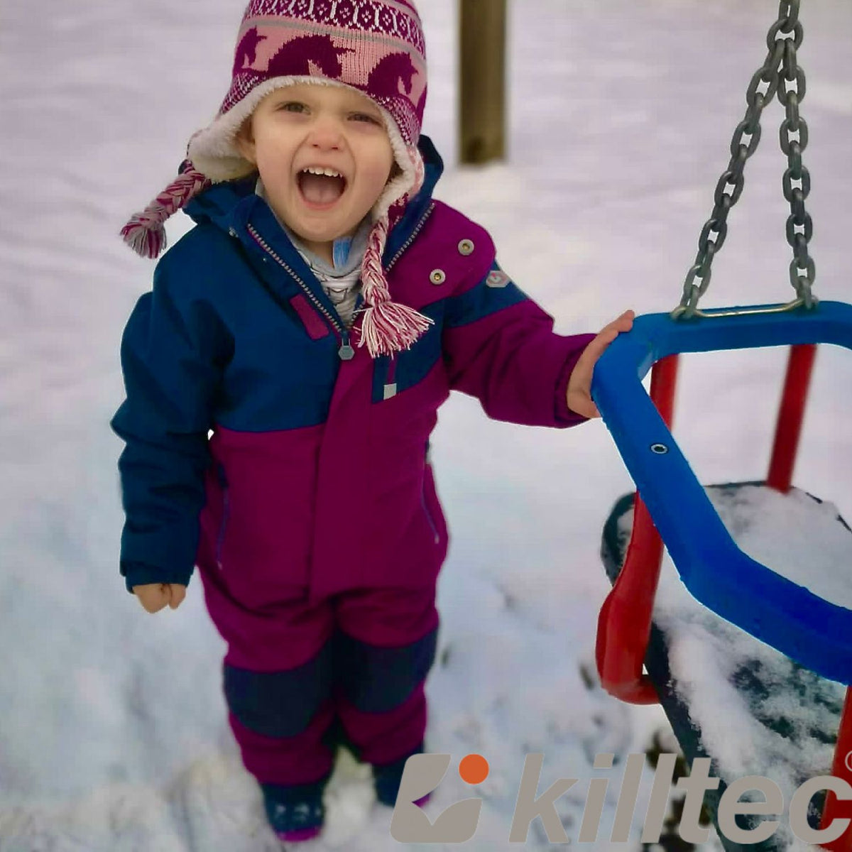 Kinder Skioverall orchidee/dunkelnavy Gr. 92-128
