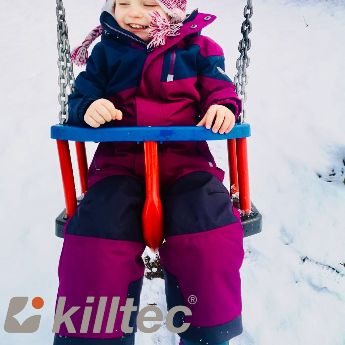 Kinder Skioverall orchidee/dunkelnavy Gr. 92-128