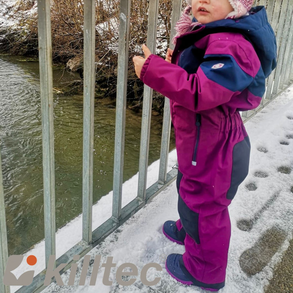 Kinder Skioverall orchidee/dunkelnavy Gr. 92-128