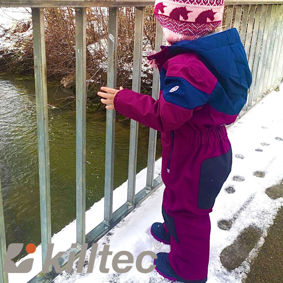 Kinder Skioverall orchidee/dunkelnavy Gr. 92-128